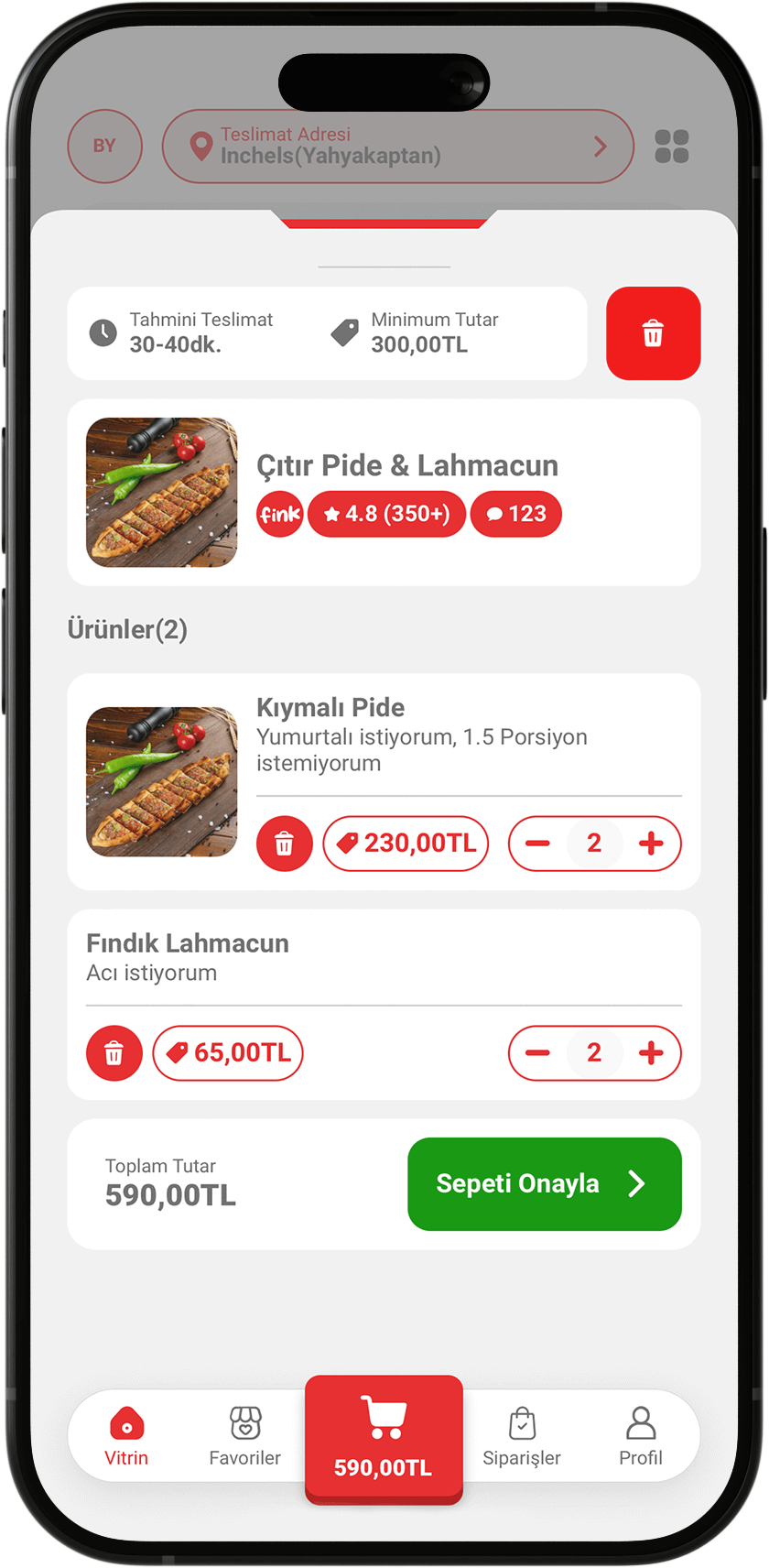 Fink Yemek Sipariş Ver